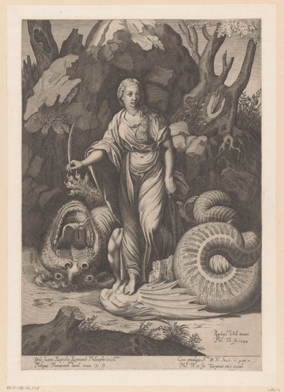 Heilige Margareta von Antiochia von Philippe Thomassin