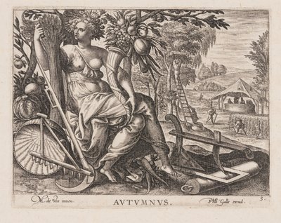 Herbst, aus Vier Jahreszeiten von Philips Galle