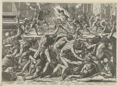 Kampf der Gladiatoren von Philips Galle