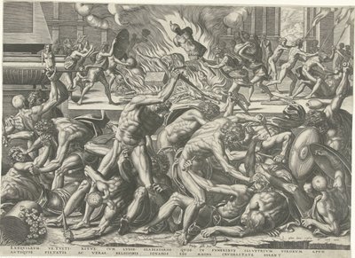 Kampf der Gladiatoren von Philips Galle