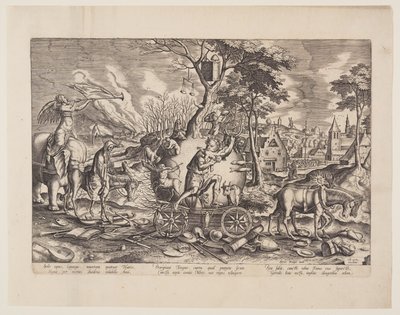 Der Triumph der Zeit von Philips Galle
