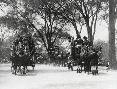 Kutschfahrt, Central Park von Photographer American
