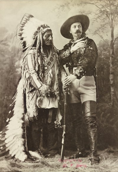 Sitting Bull und Buffalo Bill von Photographer Canadian