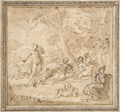Apollo und Daphne von Pier Francesco Mola