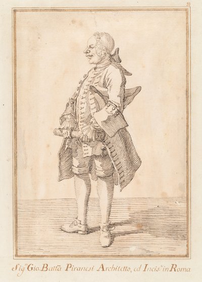 Giovanni Battista Piranesi von Pier Leone Ghezzi