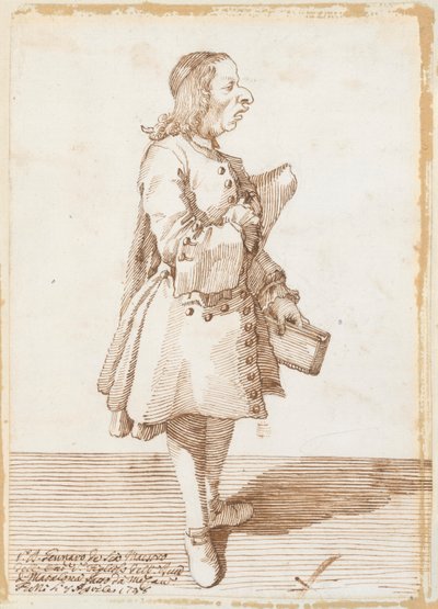 Porträt von Gennaro de Sc? von Pier Leone Ghezzi