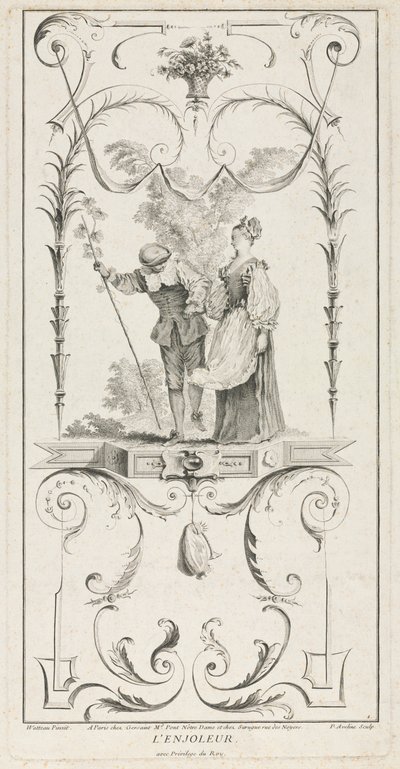 Der Schmeichler, Arabeske von Pierre Alexandre Aveline