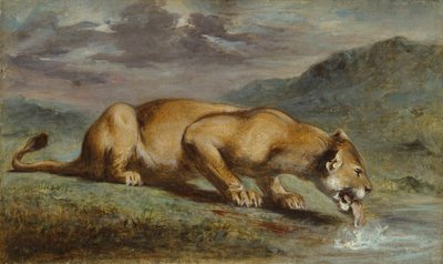 Verwundete Löwin von Pierre Andrieu