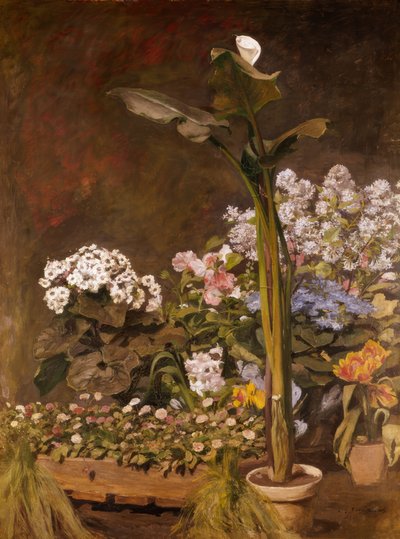 Arum und Gewächshauspflanzen von Pierre Auguste Renoir
