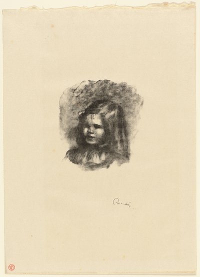 Claude Renoir, nach links gewandt von Pierre Auguste Renoir