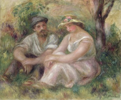 Gespräch von Pierre Auguste Renoir