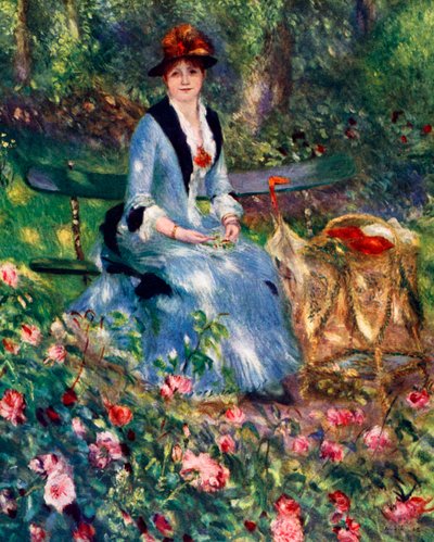 Dans Les Roses, 1882, 1929 von Pierre Auguste Renoir