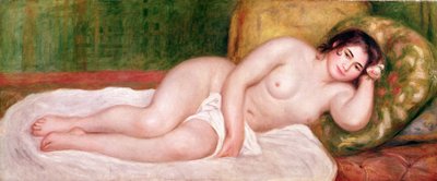 Weiblicher Akt auf einer Couch von Pierre Auguste Renoir