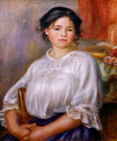 Sitzendes Mädchen, von Pierre-Auguste Renoir von Pierre Auguste Renoir