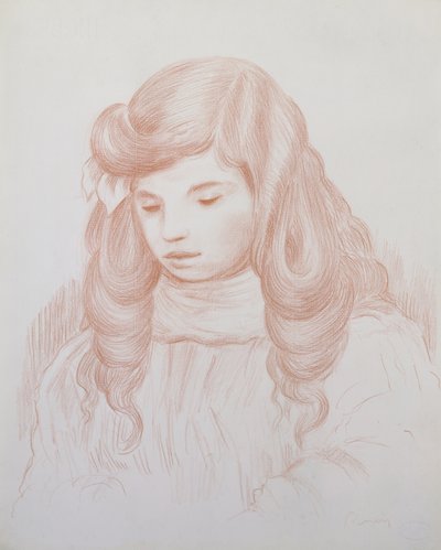 Kopf eines Kindes, 1913 von Pierre Auguste Renoir