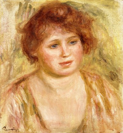 Kopf einer Frau, 1919 von Pierre Auguste Renoir