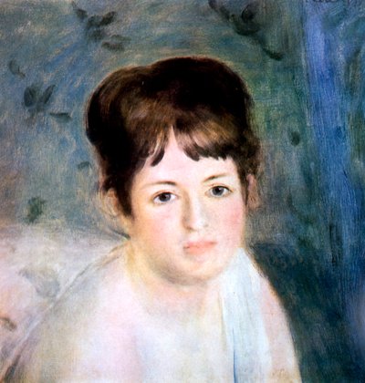Kopf einer Frau, 1876 von Pierre Auguste Renoir