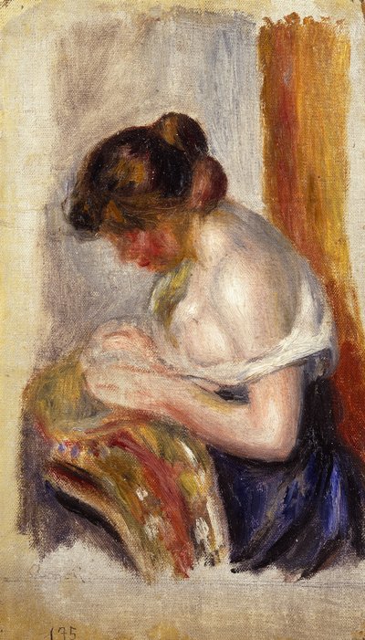 Die Näherin von Pierre Auguste Renoir