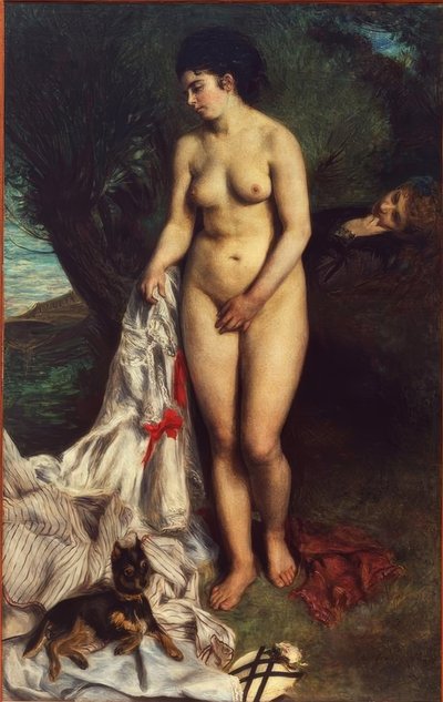 Die Badende mit dem Greif von Pierre Auguste Renoir