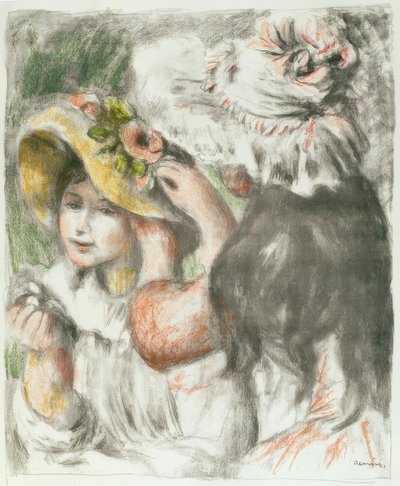 Der angeheftete Hut von Pierre Auguste Renoir