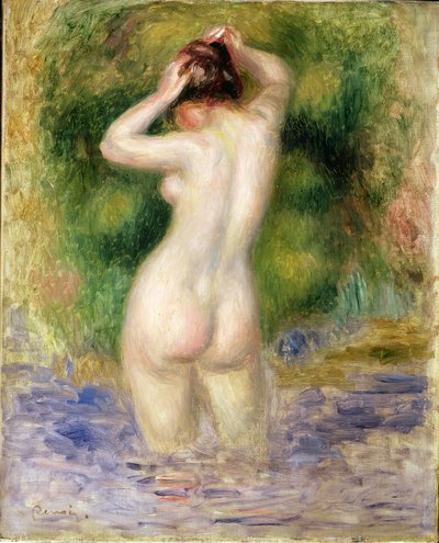 Nackte beim Waten, ca. 1880 von Pierre Auguste Renoir