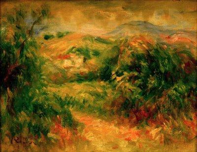 Landschaft von Crosde-Cagnes von Pierre Auguste Renoir