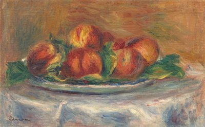 Pfirsiche auf einem Teller von Pierre Auguste Renoir