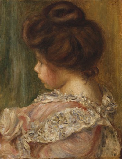Porträt eines jungen Mädchens von Pierre Auguste Renoir