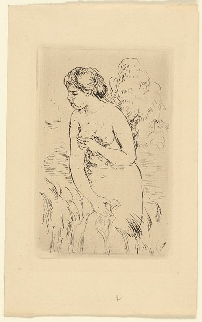 Stehender Badender von Pierre Auguste Renoir