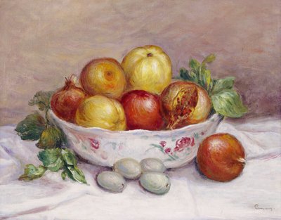 Stillleben mit einem Granatapfel von Pierre Auguste Renoir