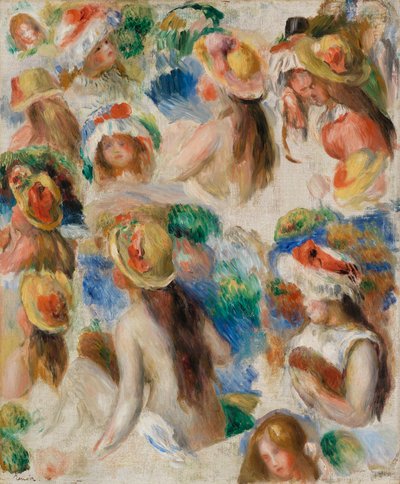 Studie von Köpfen von Pierre Auguste Renoir