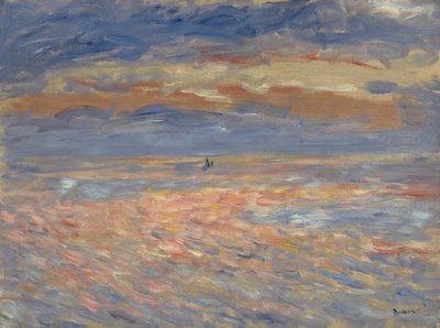 Sonnenuntergang, 1879 oder 1881 von Pierre Auguste Renoir