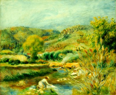Die Wäscherin, ca. 1891 von Pierre Auguste Renoir