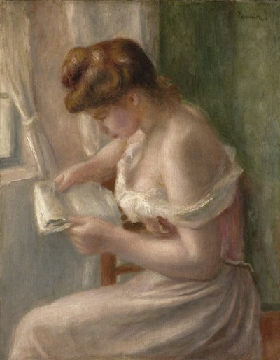 Lesende Frau, ca. 1895 von Pierre Auguste Renoir