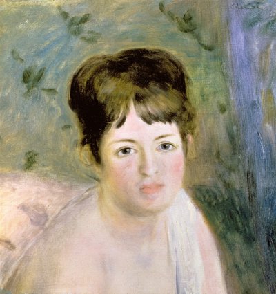Frauenkopf, ca. 1876 von Pierre Auguste Renoir