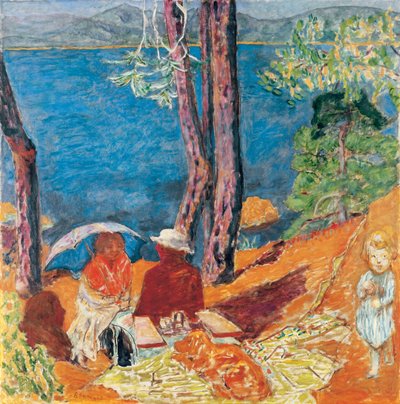 Am Meer, unter den Kiefern von Pierre Bonnard