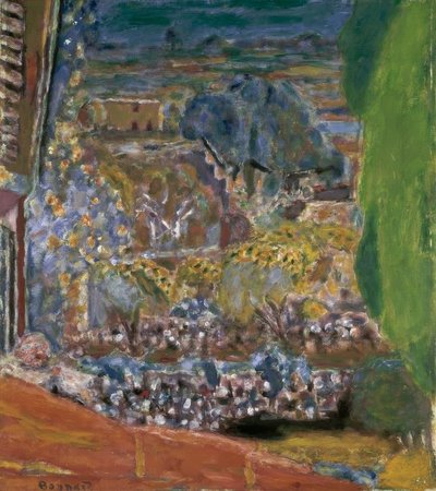Landschaft mit roten Dächern von Pierre Bonnard