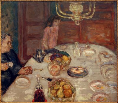 Die Birnen (Das Frühstück in Grand-Lemps) von Pierre Bonnard
