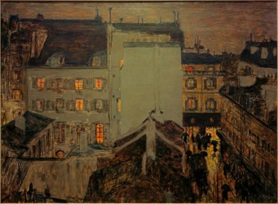 Montmartre im Regen oder Rue Tholozé von Pierre Bonnard