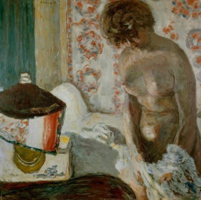 Akt bei der Lampe von Pierre Bonnard