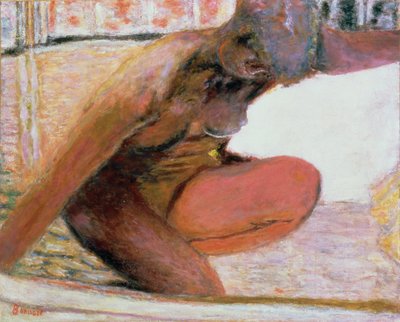 Kauernder Akt in der Badewanne, 1940 von Pierre Bonnard