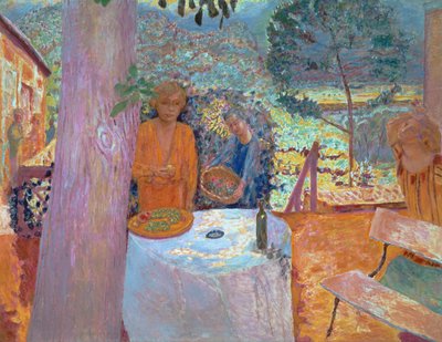 Terrasse in Vernon, 1920-39 von Pierre Bonnard
