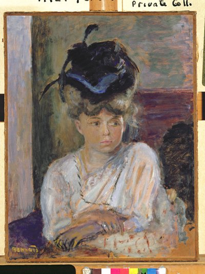 Der blaue Bandhut, 1912 von Pierre Bonnard