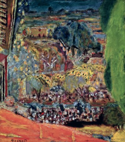 Das rote Dach in Le Cannet, 1945 von Pierre Bonnard