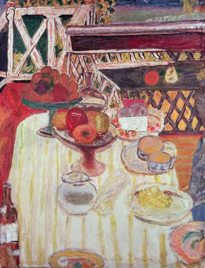 Der Sommertisch, ca. 1917 von Pierre Bonnard