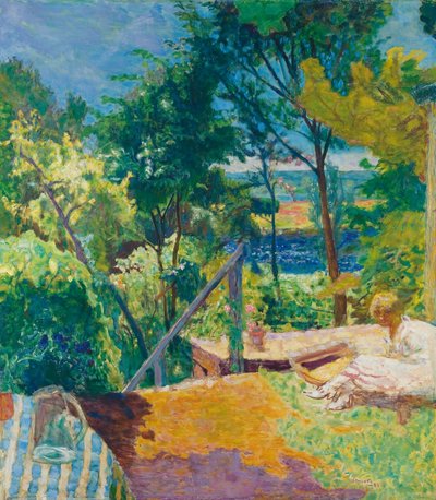 Die Terrasse in Vernon, 1923 von Pierre Bonnard