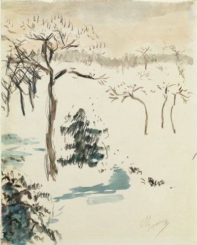 Winterlandschaft, 1910 von Pierre Bonnard