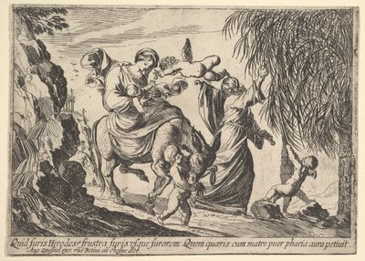 Engel geben einem Kind Datteln, 1610-42 von Pierre Brebiette