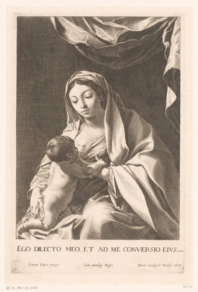 Maria mit Kind von Pierre Daret