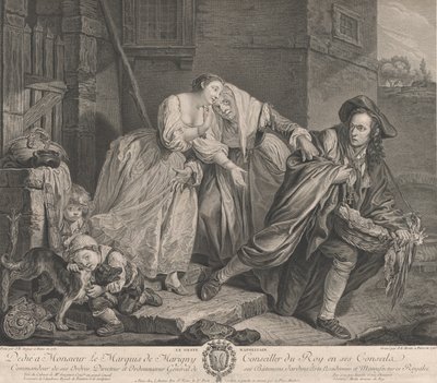 Die neapolitanische Geste von Pierre Etienne Moitte
